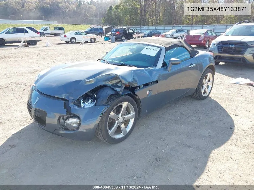 2008 Pontiac Solstice Gxp VIN: 1G2MF35X48Y133871 Lot: 40845339