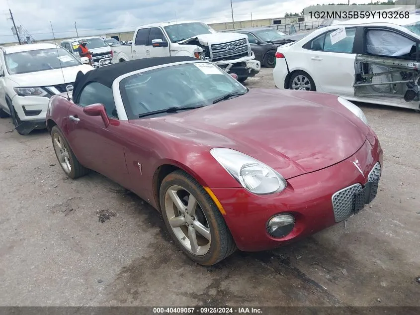 2009 Pontiac Solstice VIN: 1G2MN35B59Y103268 Lot: 40409057