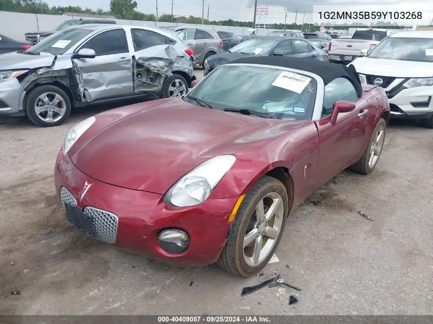 2009 Pontiac Solstice VIN: 1G2MN35B59Y103268 Lot: 40409057