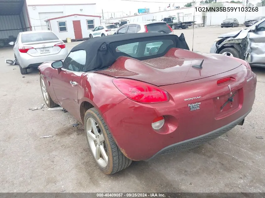 2009 Pontiac Solstice VIN: 1G2MN35B59Y103268 Lot: 40409057