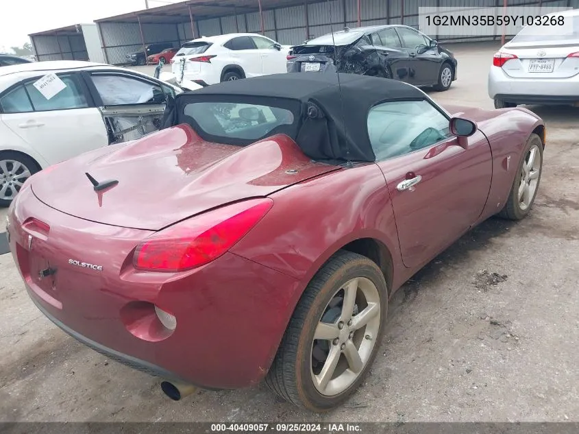 2009 Pontiac Solstice VIN: 1G2MN35B59Y103268 Lot: 40409057