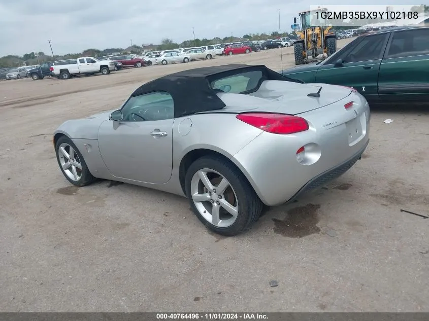 2009 Pontiac Solstice VIN: 1G2MB35BX9Y102108 Lot: 40764496