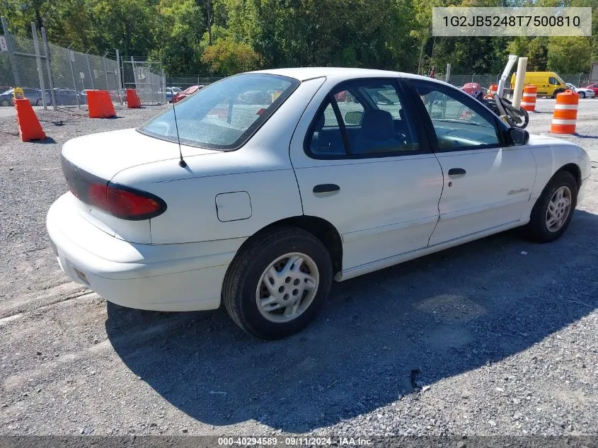 1996 Pontiac Sunfire Se VIN: 1G2JB5248T7500810 Lot: 40294589