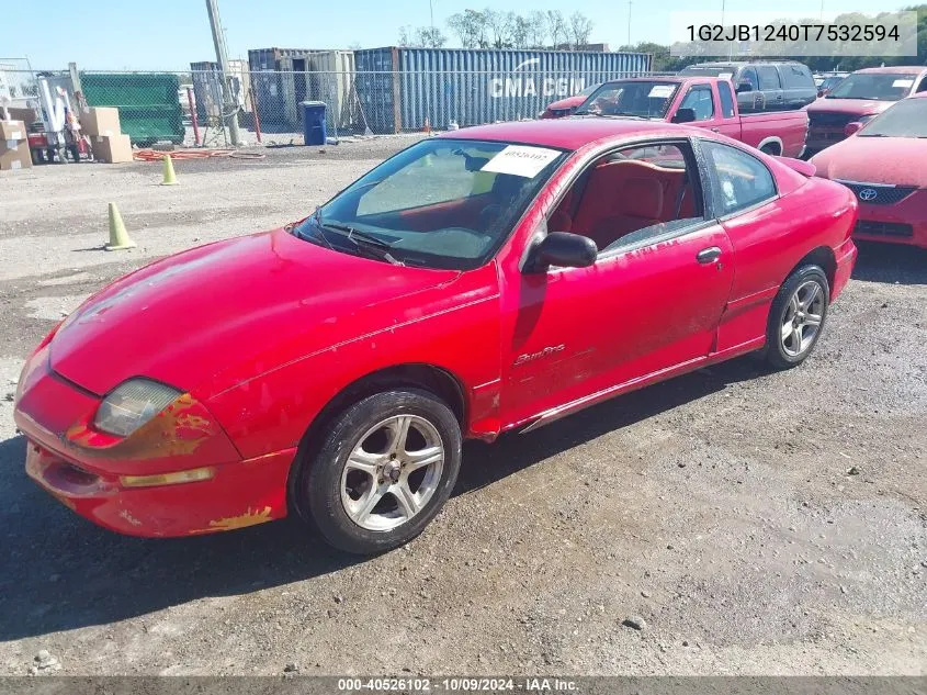 1996 Pontiac Sunfire Se VIN: 1G2JB1240T7532594 Lot: 40526102