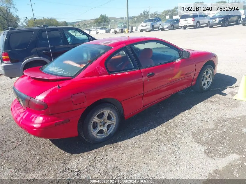 1996 Pontiac Sunfire Se VIN: 1G2JB1240T7532594 Lot: 40526102