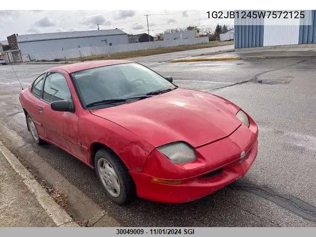 1998 Pontiac Sunfire Se VIN: 1G2JB1245W7572125 Lot: 30049009