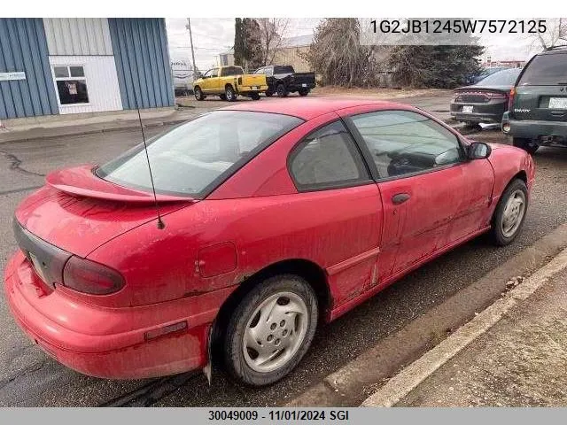 1998 Pontiac Sunfire Se VIN: 1G2JB1245W7572125 Lot: 30049009