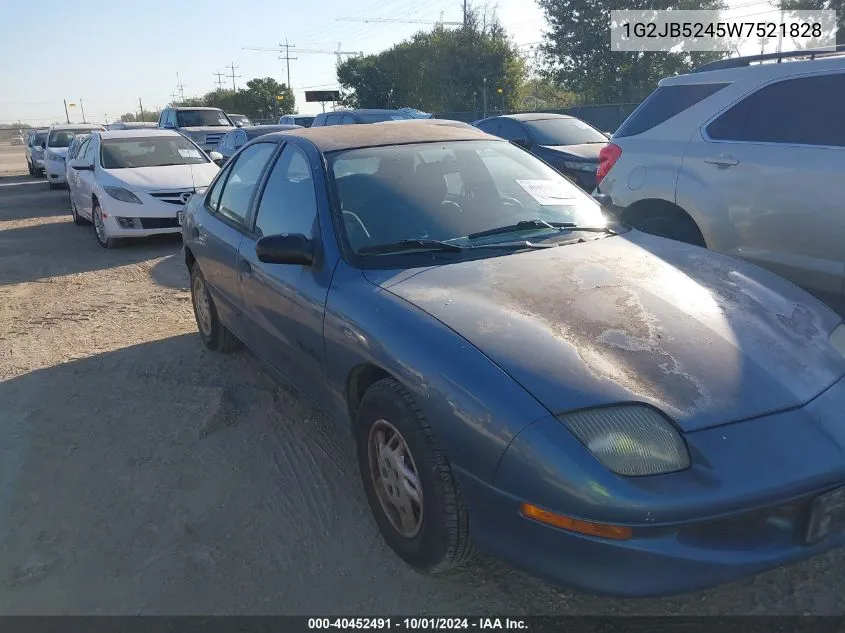 1998 Pontiac Sunfire Se VIN: 1G2JB5245W7521828 Lot: 40452491