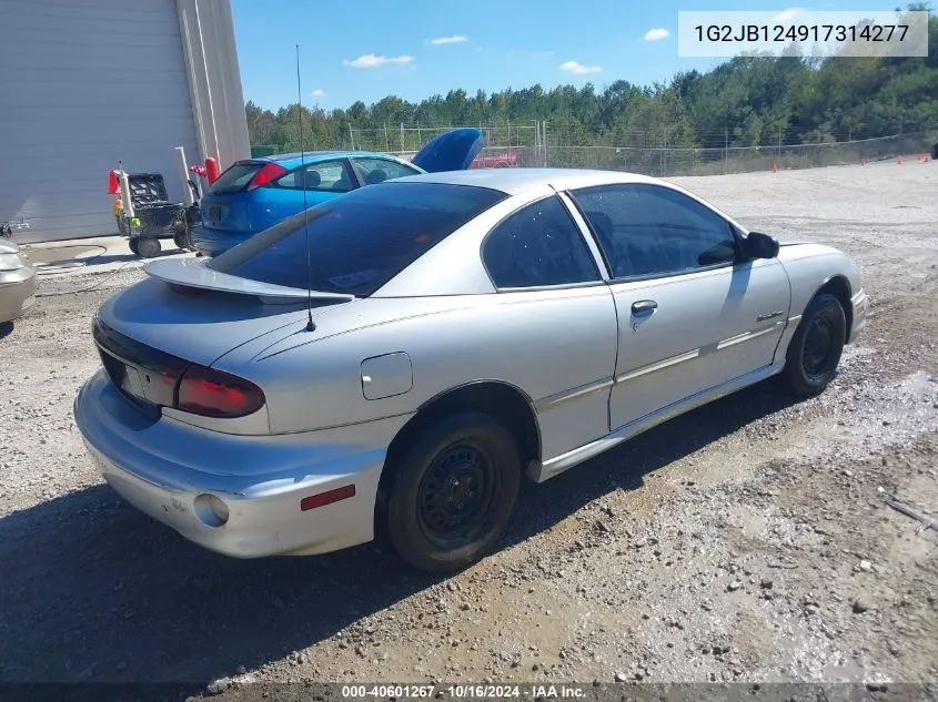 1G2JB124917314277 2001 Pontiac Sunfire Se