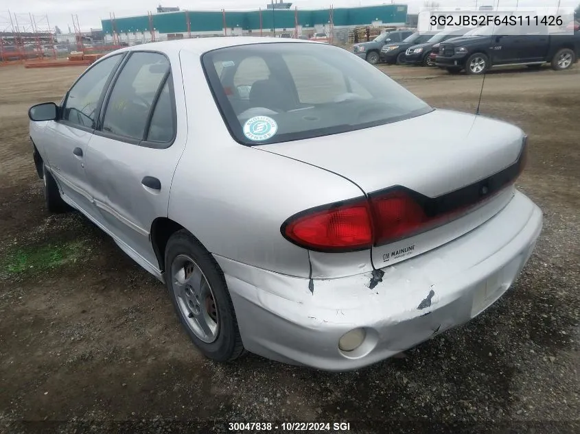 2004 Pontiac Sunfire Sl/Slx VIN: 3G2JB52F64S111426 Lot: 30047838