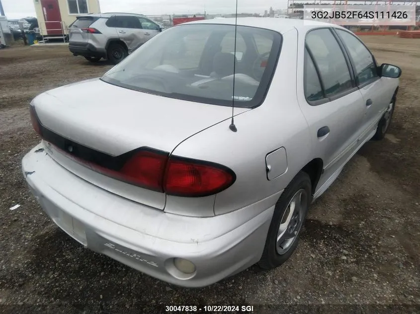 2004 Pontiac Sunfire Sl/Slx VIN: 3G2JB52F64S111426 Lot: 30047838