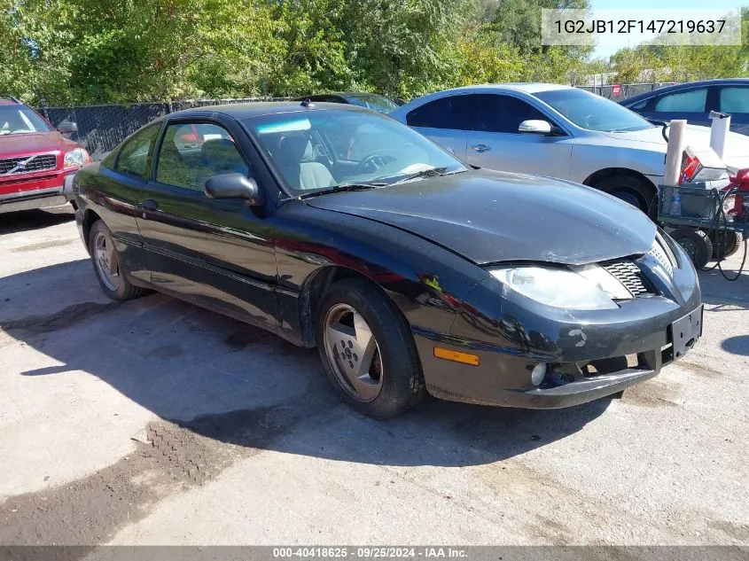 2004 Pontiac Sunfire VIN: 1G2JB12F147219637 Lot: 40418625