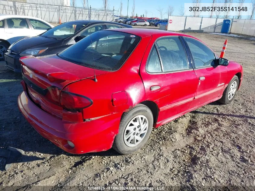 2005 Pontiac Sunfire VIN: 3G2JB52F35S141548 Lot: 12148525