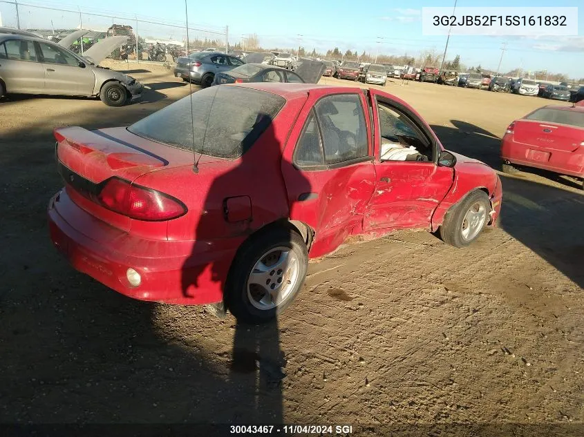 2005 Pontiac Sunfire VIN: 3G2JB52F15S161832 Lot: 30043467