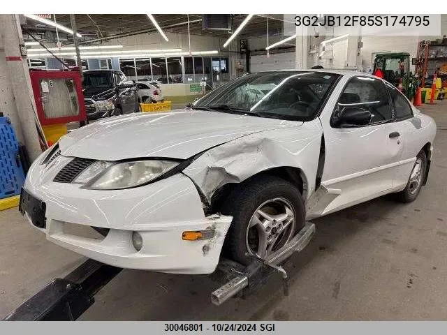 2005 Pontiac Sunfire VIN: 3G2JB12F85S174795 Lot: 30046801