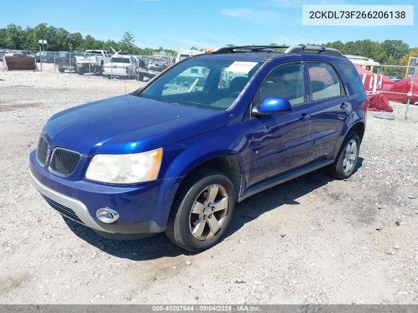 2CKDL73F266206138 2006 Pontiac Torrent