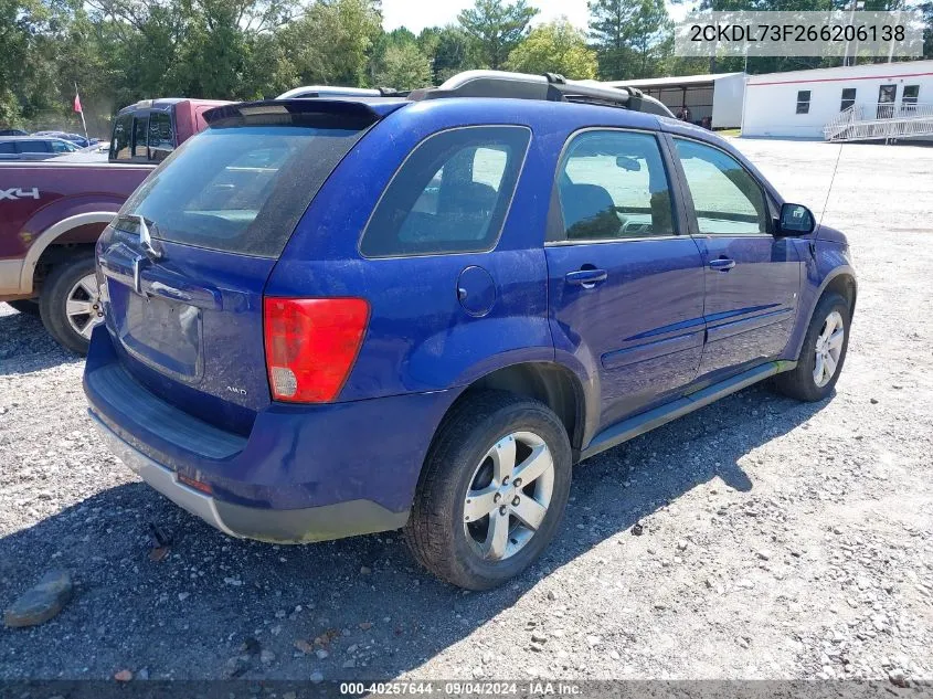 2CKDL73F266206138 2006 Pontiac Torrent