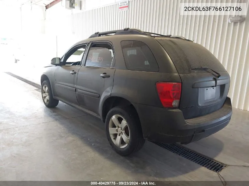 2006 Pontiac Torrent VIN: 2CKDL63F766127106 Lot: 40429775