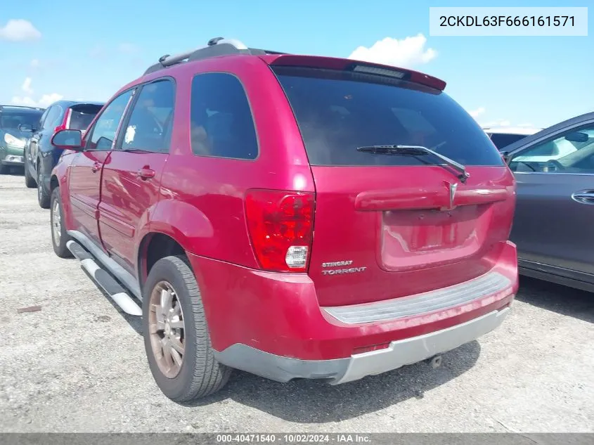 2CKDL63F666161571 2006 Pontiac Torrent