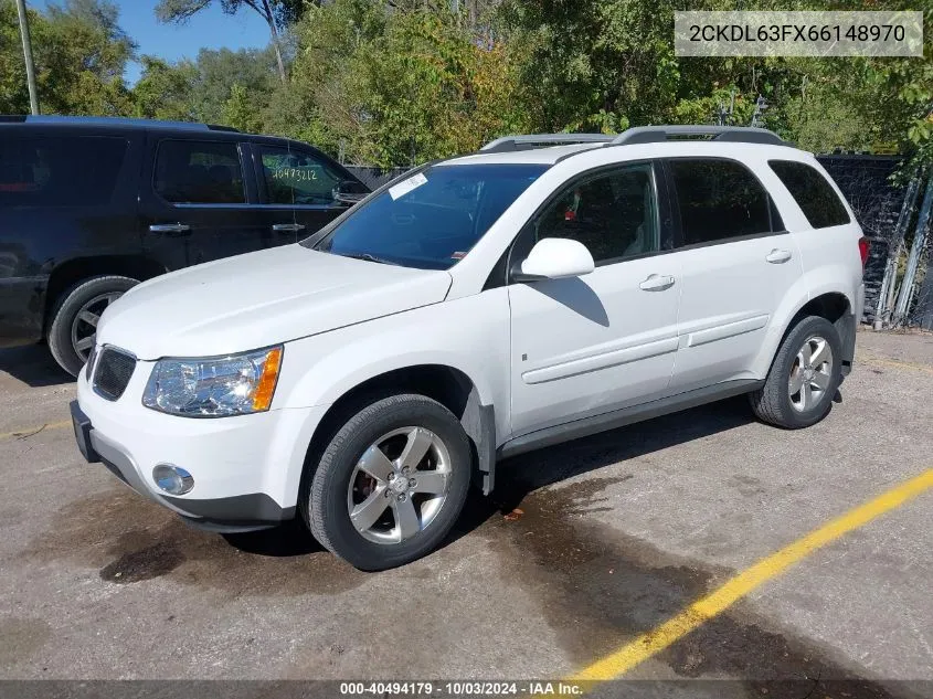 2006 Pontiac Torrent VIN: 2CKDL63FX66148970 Lot: 40494179