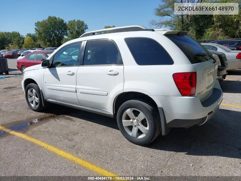 2006 Pontiac Torrent VIN: 2CKDL63FX66148970 Lot: 40494179