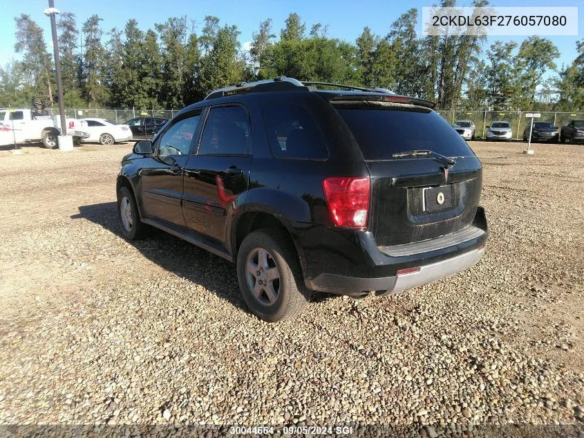 2007 Pontiac Torrent VIN: 2CKDL63F276057080 Lot: 30044664