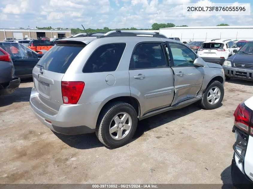 2007 Pontiac Torrent VIN: 2CKDL73F876055596 Lot: 39713852