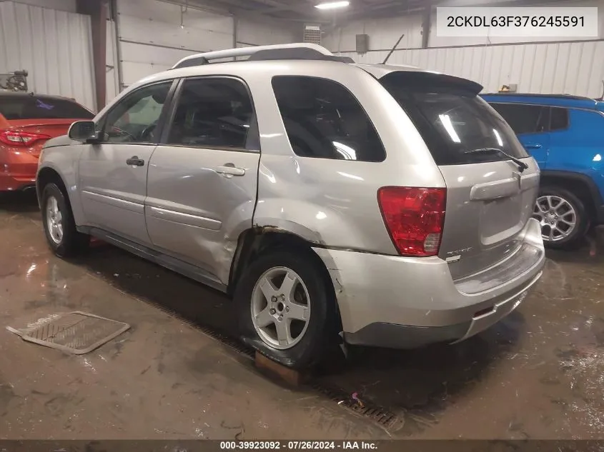 2007 Pontiac Torrent VIN: 2CKDL63F376245591 Lot: 39923092