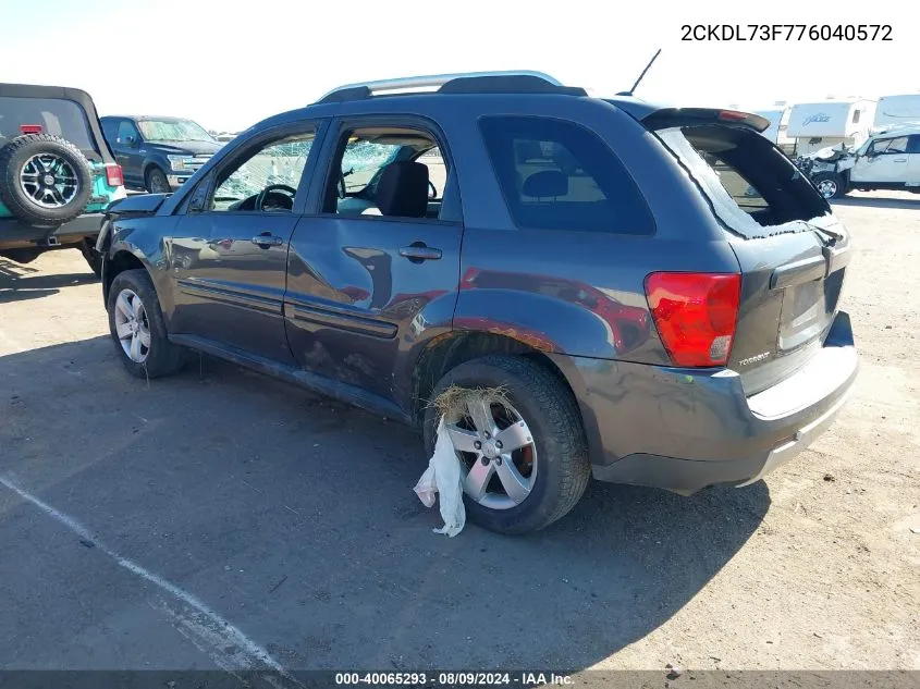 2CKDL73F776040572 2007 Pontiac Torrent