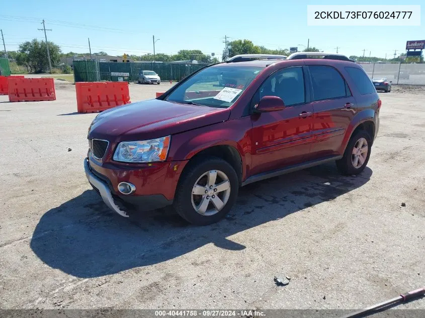 2CKDL73F076024777 2007 Pontiac Torrent