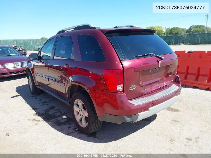 2CKDL73F076024777 2007 Pontiac Torrent