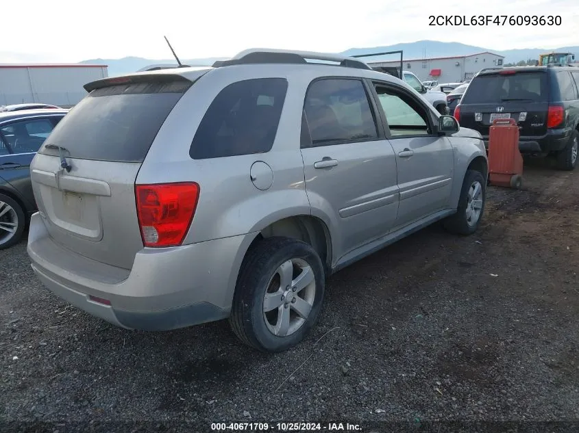 2007 Pontiac Torrent VIN: 2CKDL63F476093630 Lot: 40671709