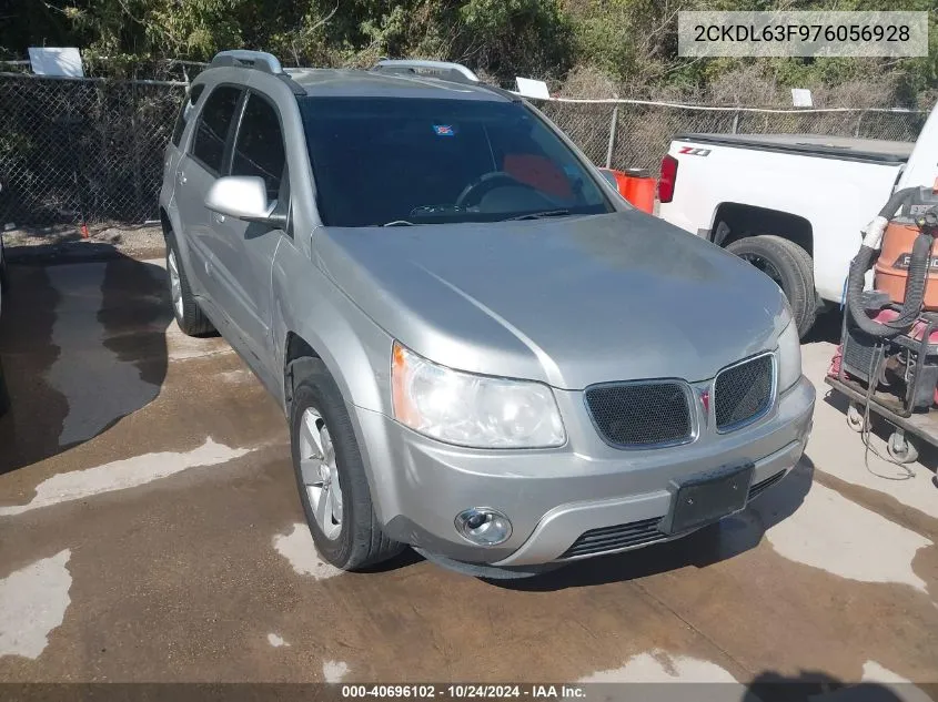 2007 Pontiac Torrent VIN: 2CKDL63F976056928 Lot: 40696102