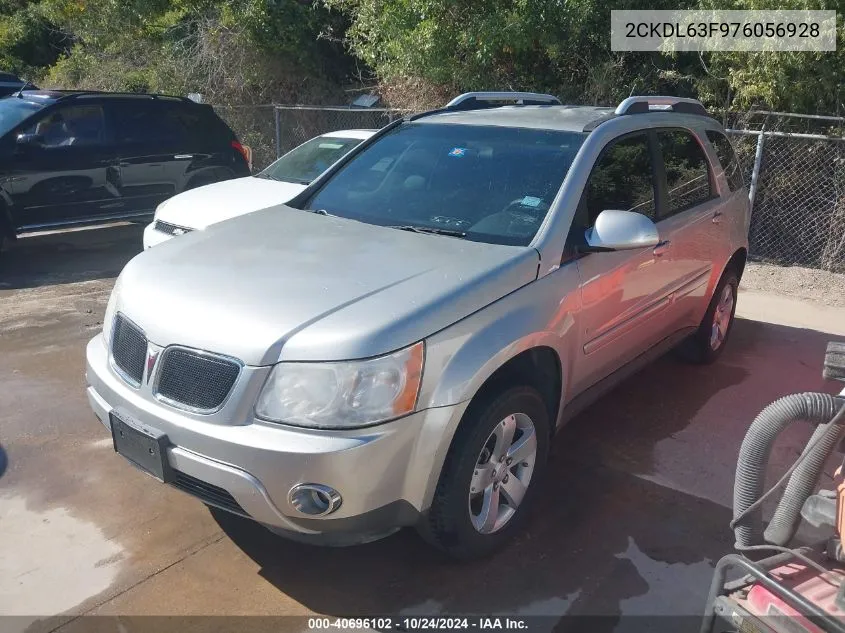 2007 Pontiac Torrent VIN: 2CKDL63F976056928 Lot: 40696102