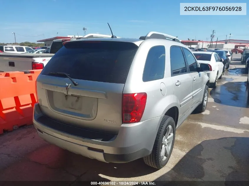 2007 Pontiac Torrent VIN: 2CKDL63F976056928 Lot: 40696102