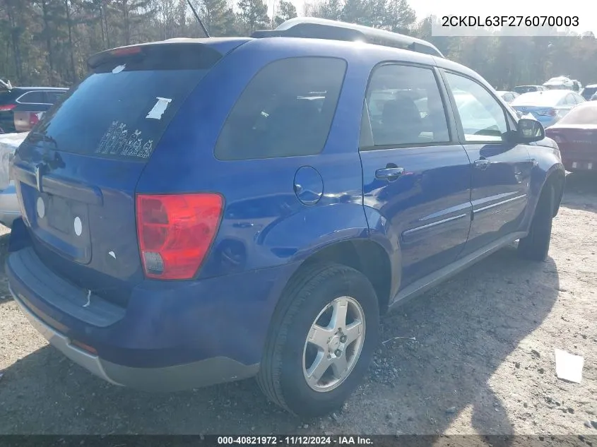 2CKDL63F276070003 2007 Pontiac Torrent