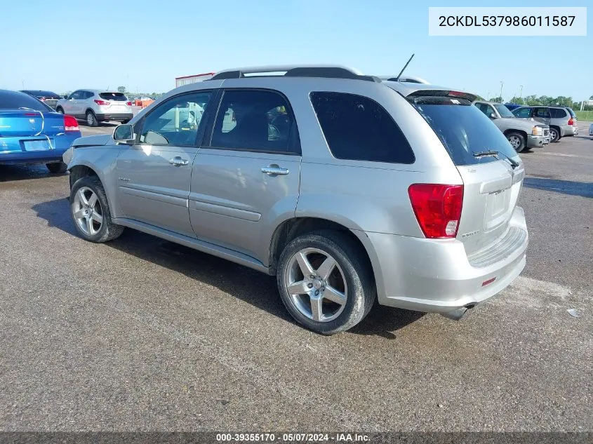 2CKDL537986011587 2008 Pontiac Torrent Gxp