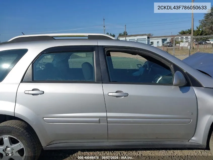 2CKDL43F786050633 2008 Pontiac Torrent