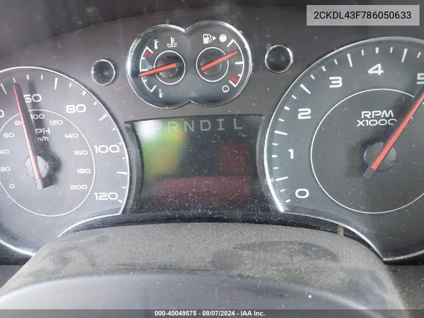 2CKDL43F786050633 2008 Pontiac Torrent