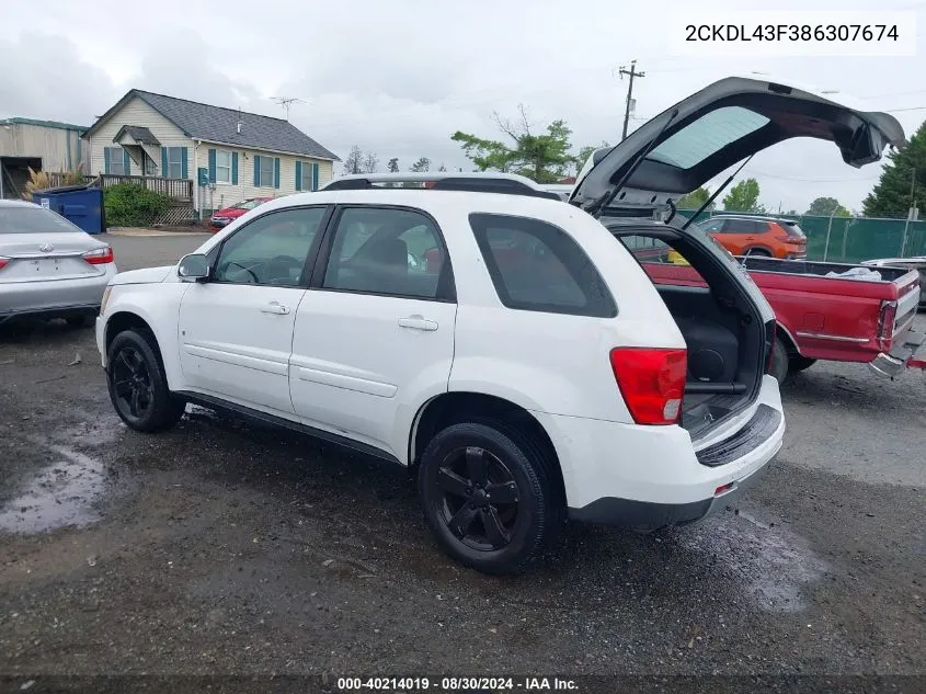 2CKDL43F386307674 2008 Pontiac Torrent