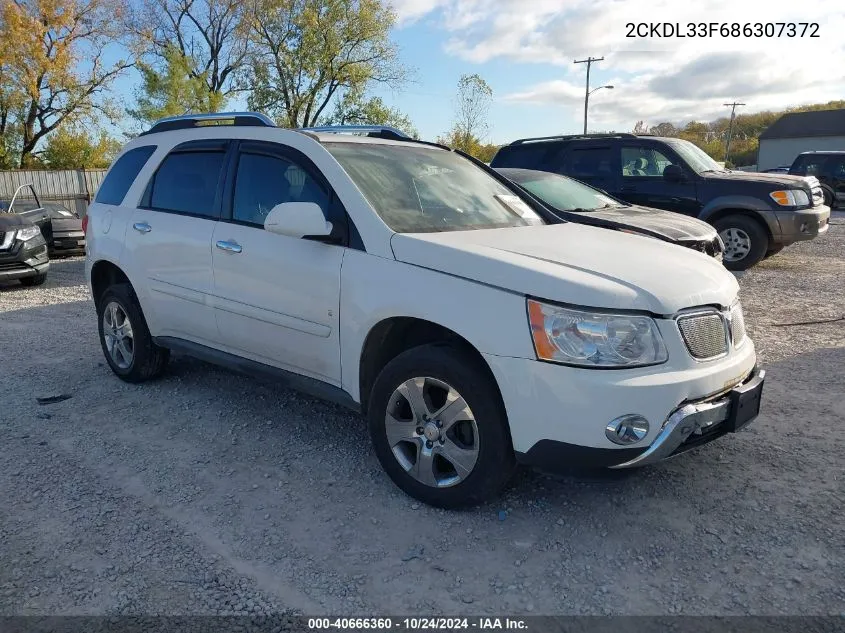 2008 Pontiac Torrent VIN: 2CKDL33F686307372 Lot: 40666360