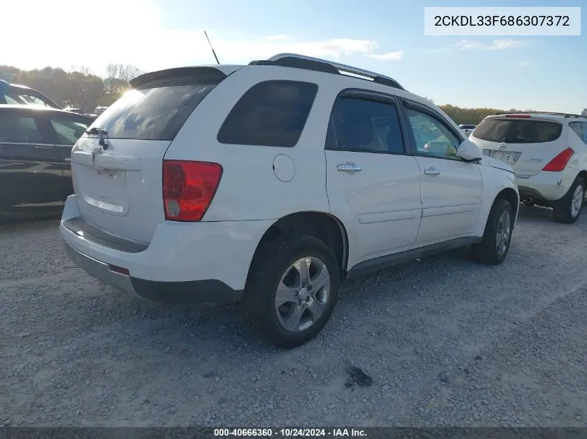 2008 Pontiac Torrent VIN: 2CKDL33F686307372 Lot: 40666360