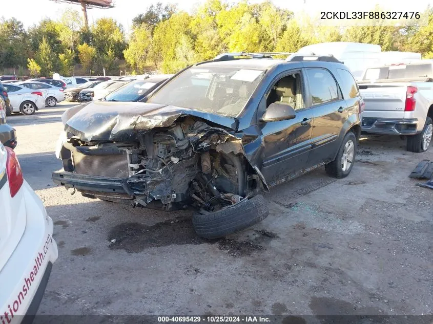 2008 Pontiac Torrent VIN: 2CKDL33F886327476 Lot: 40695429