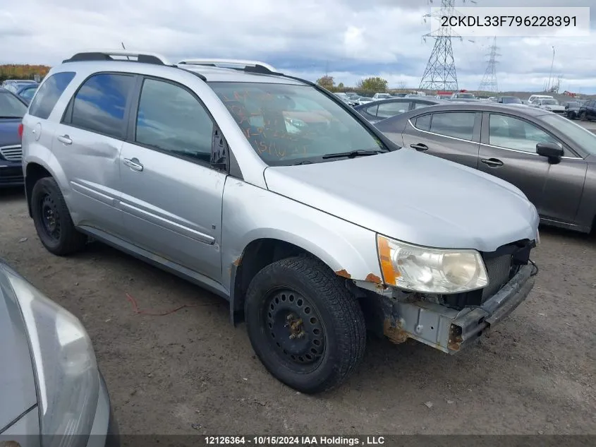 2009 Pontiac Torrent VIN: 2CKDL33F796228391 Lot: 12126364