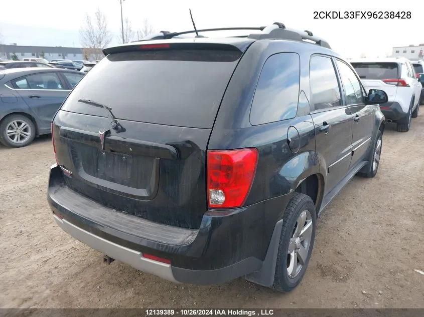 2009 Pontiac Torrent VIN: 2CKDL33FX96238428 Lot: 12139389