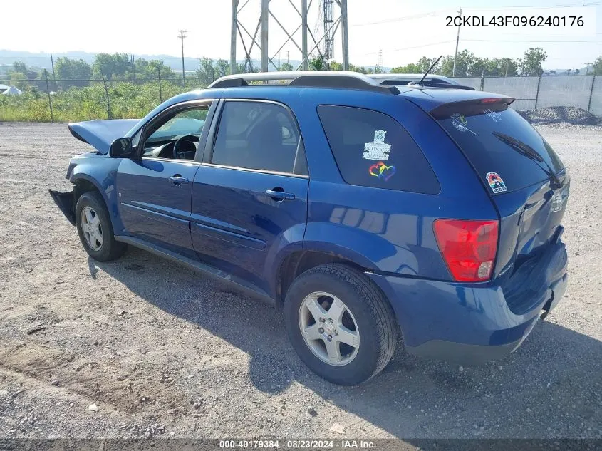 2009 Pontiac Torrent VIN: 2CKDL43F096240176 Lot: 40179384