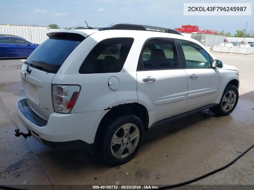 2009 Pontiac Torrent VIN: 2CKDL43F796245987 Lot: 40180732