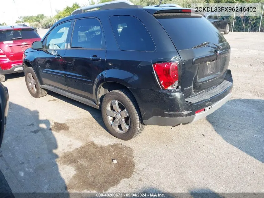 2009 Pontiac Torrent VIN: 2CKDL33FX96246402 Lot: 40200673