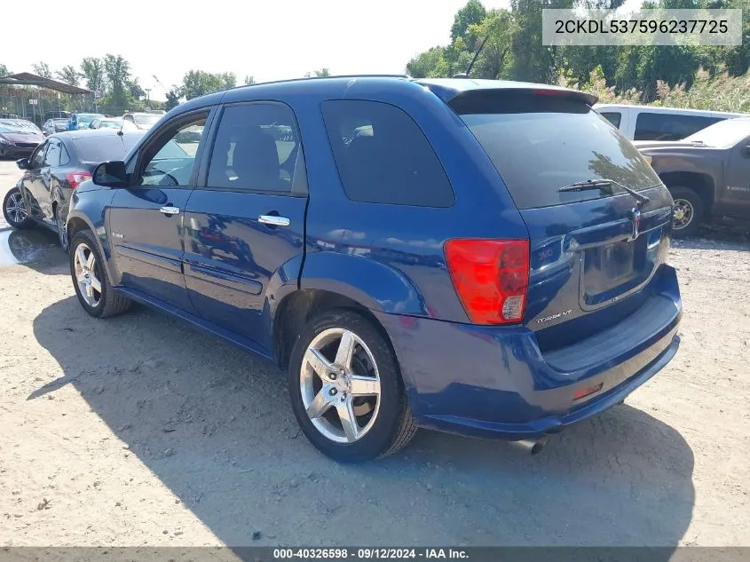 2009 Pontiac Torrent Gxp VIN: 2CKDL537596237725 Lot: 40326598