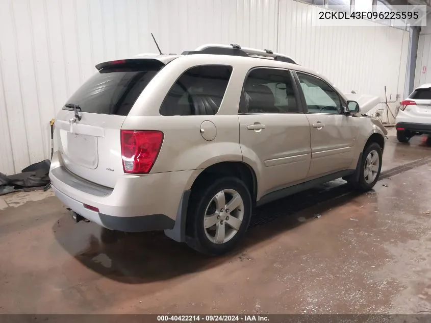 2009 Pontiac Torrent VIN: 2CKDL43F096225595 Lot: 40422214